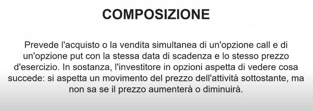 strategia straddle composizione