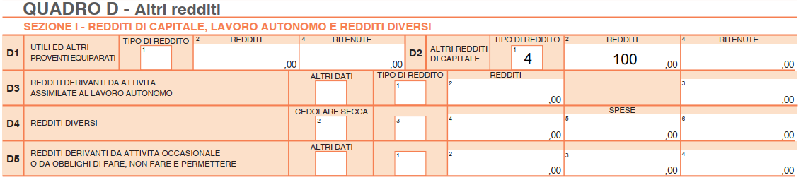 Modello 730/2024 – D2